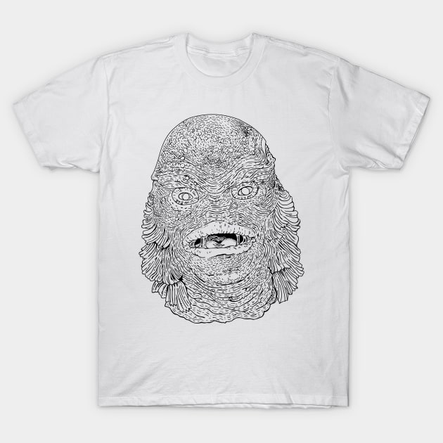 CREATURE FROM THE BLACK LAGOON T-Shirt by TheCosmicTradingPost